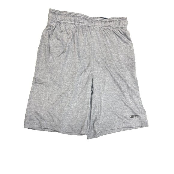 Reebok Pyro Training Shorts Slim 9” Men’s Small Sleet Heather  Light Gray Color - Picture 2 of 11